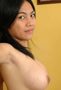 smiling big breast asian amateur